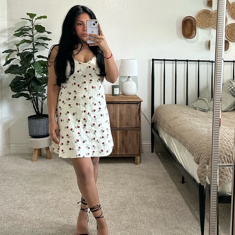 Vintage Satin Mini Slip Dress - Picture 2 of 7